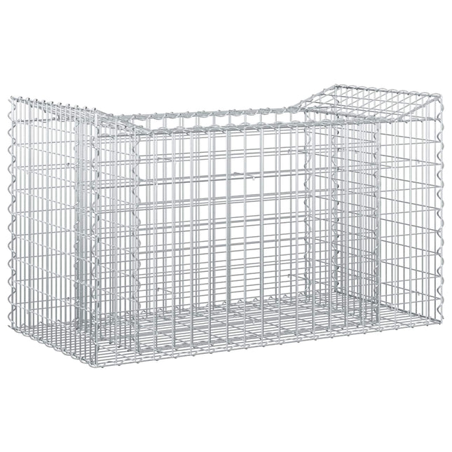 Gabion højbed Sølv