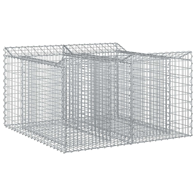 Gabion højbed Sølv