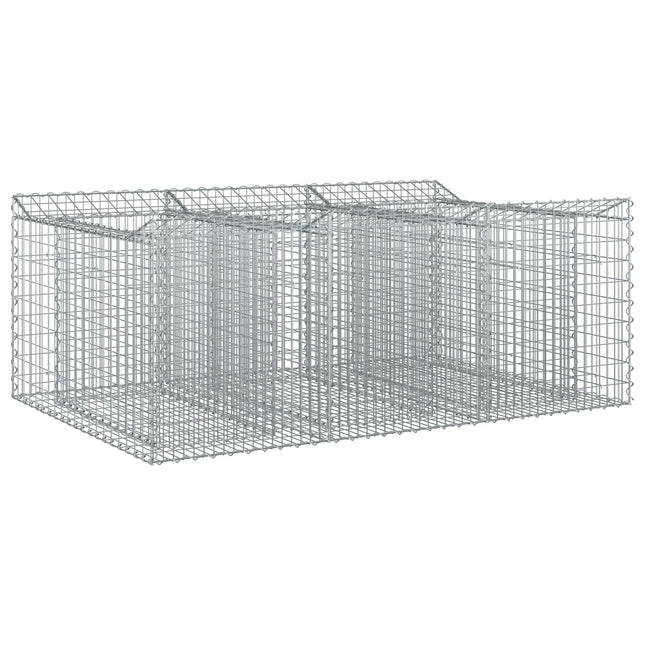 Gabion højbed Sølv