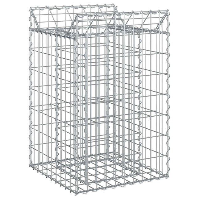 Gabion højbed Sølv
