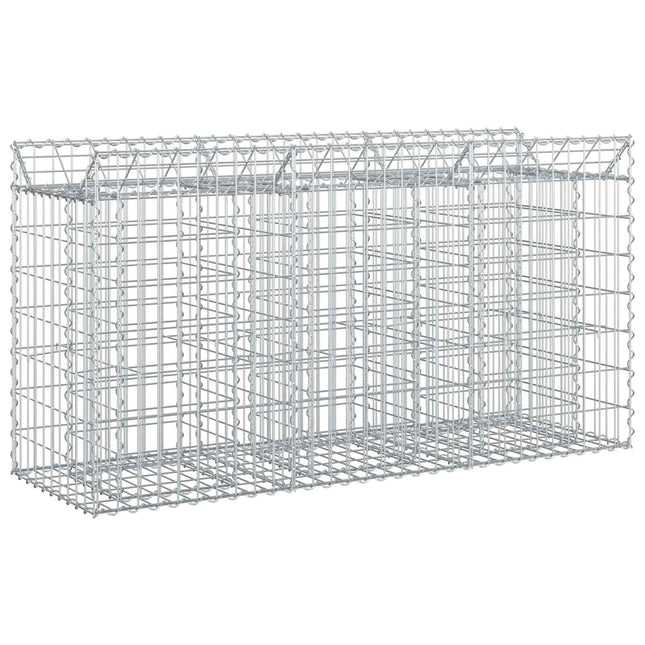 Gabion højbed Sølv