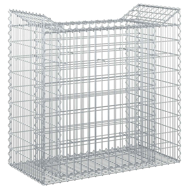 Gabion højbed Sølv