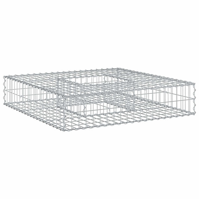 Gabion højbed Sølv