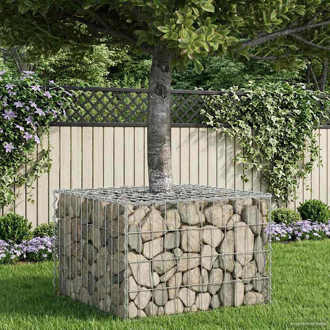 Gabion højbed Sølv