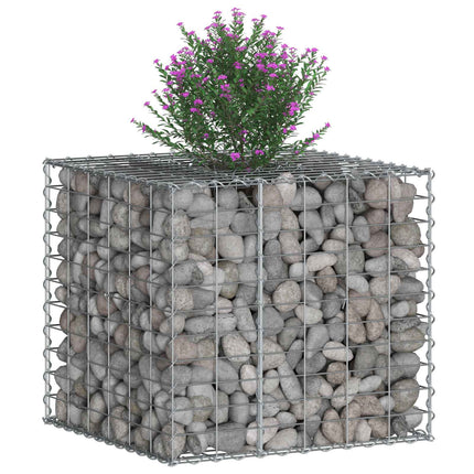 Gabion højbed Sølv
