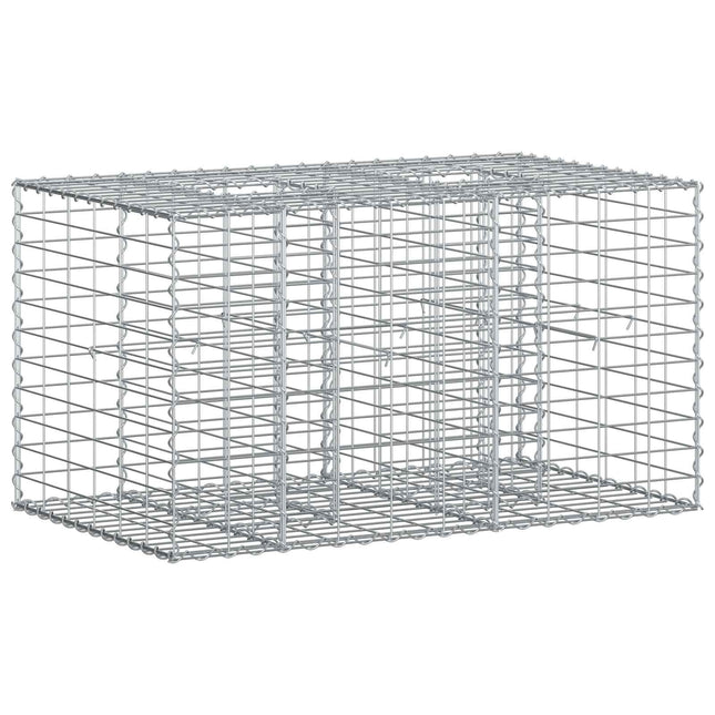 Gabion højbed Sølv