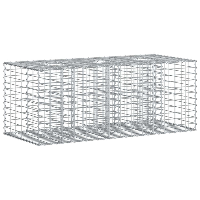 Gabion højbed Sølv