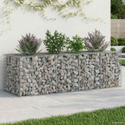 Gabion højbed Sølv