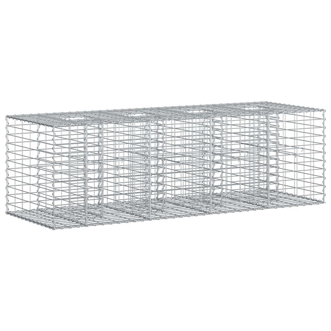 Gabion højbed Sølv