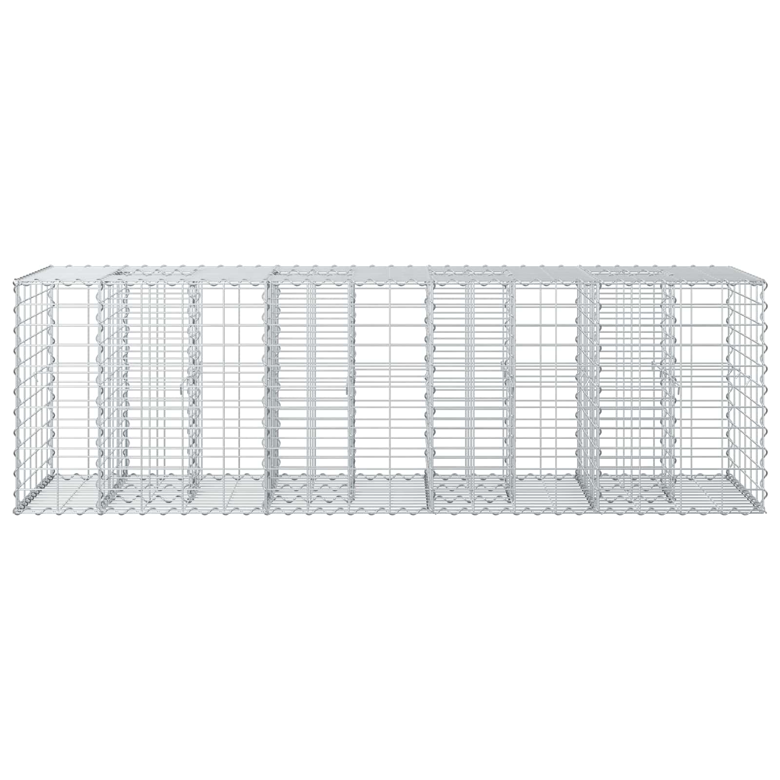 Gabion højbed Sølv