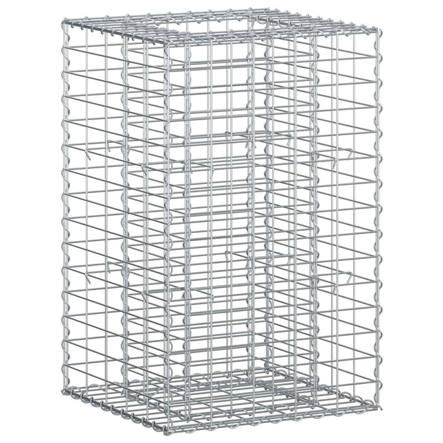 Gabion højbed Sølv