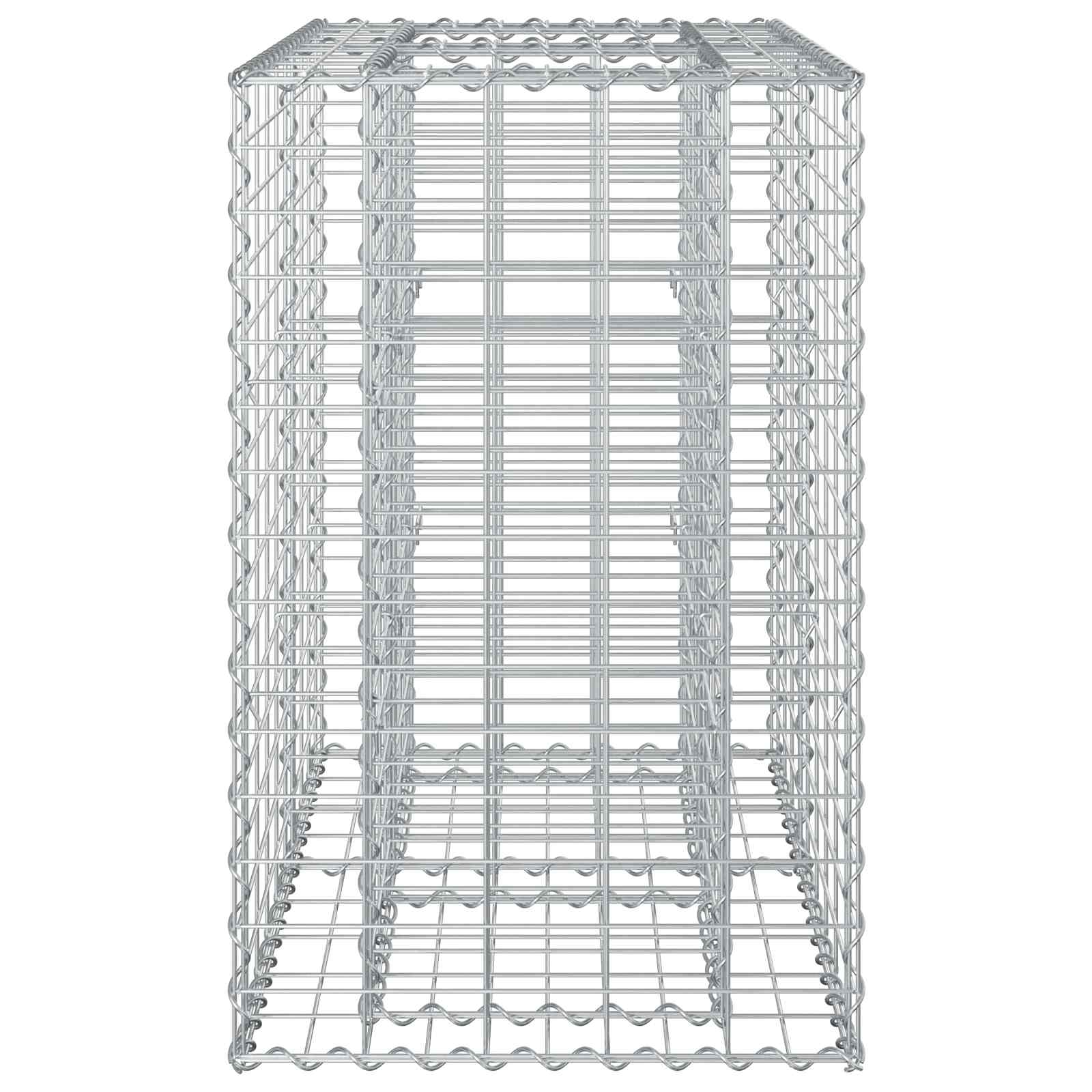 Gabion højbed Sølv