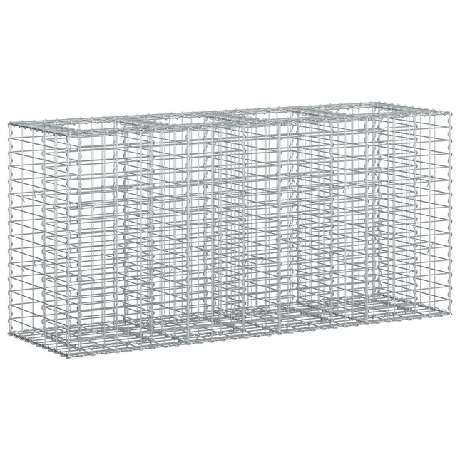 Gabion højbed Sølv