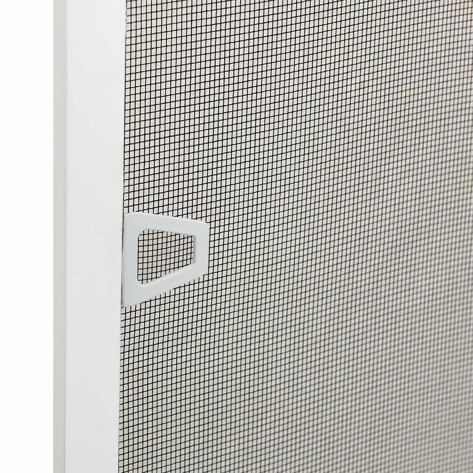 Insektnet til vinduer Hvid 120 x 140 cm Aluminium og glasfiber