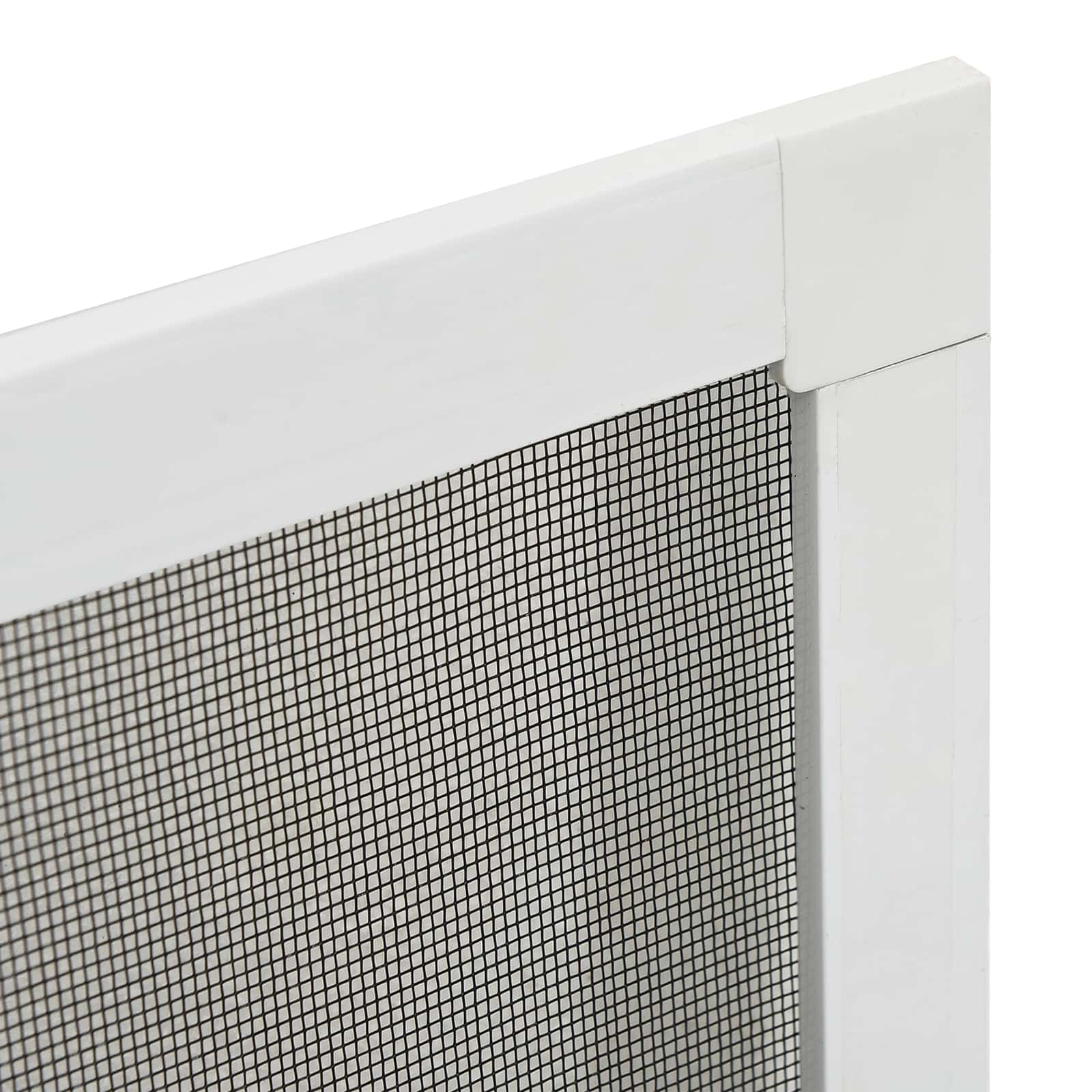 Insektnet til vinduer Hvid 120 x 140 cm Aluminium og glasfiber