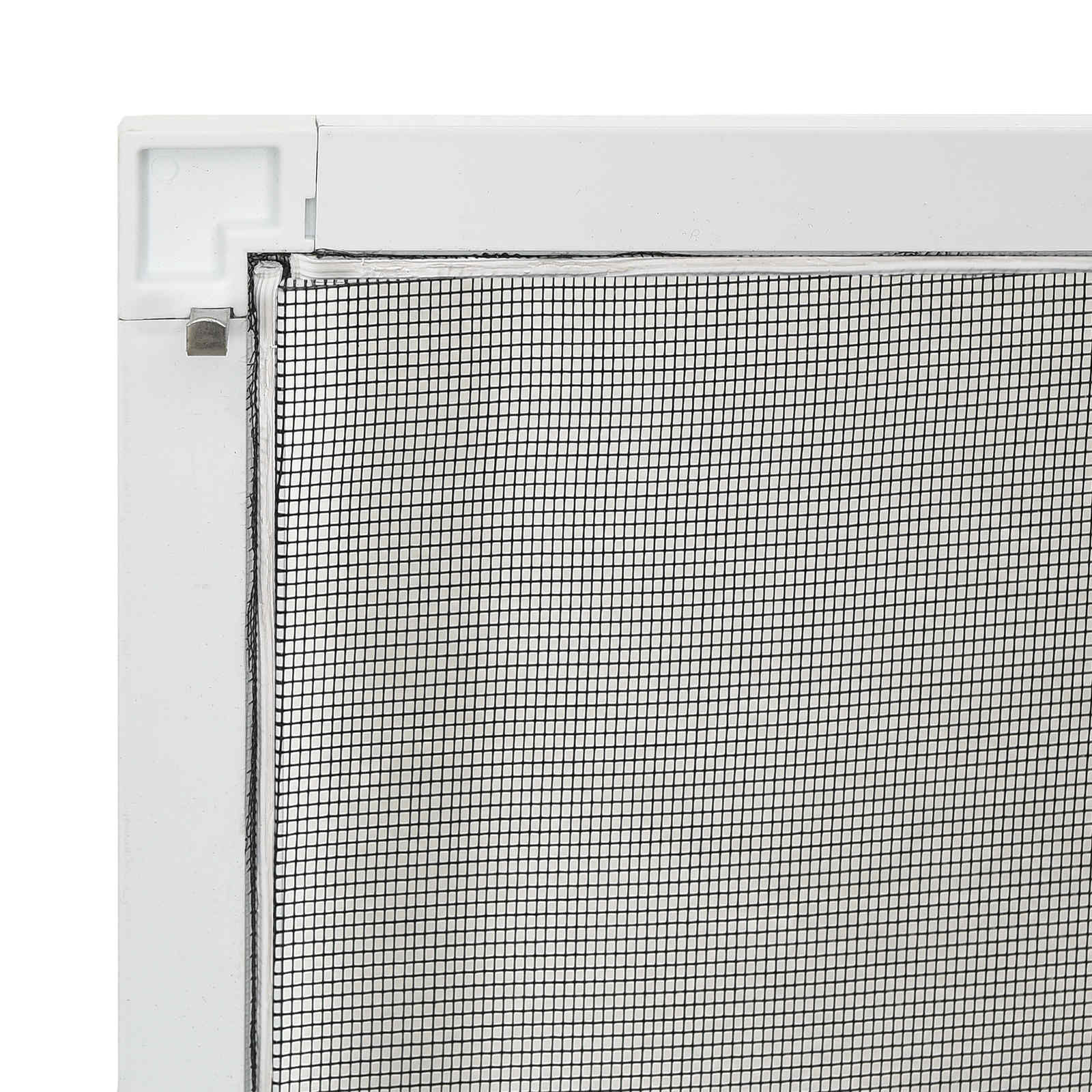 Insektnet til vinduer Hvid 120 x 140 cm Aluminium og glasfiber