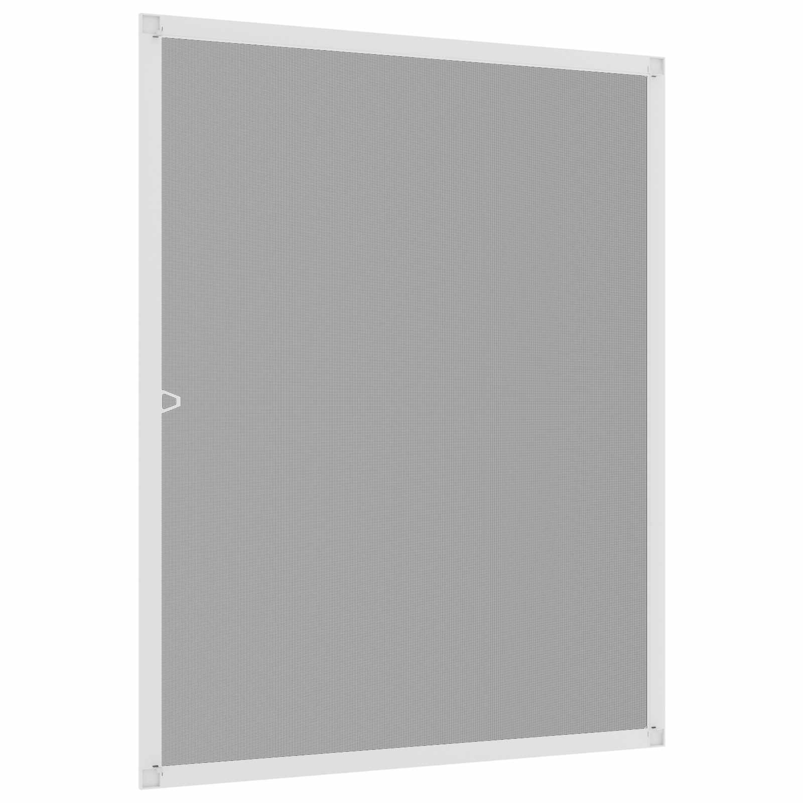 Insektnet til vinduer Hvid 120 x 140 cm Aluminium og glasfiber