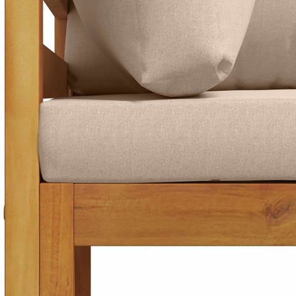 Sektionelt hjørnesofa med puder 100 % polyester Solid-Acacia
