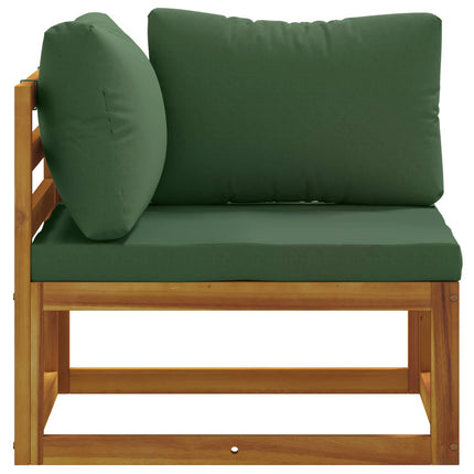 Sektionelt hjørnesofa med puder 100 % polyester Solid-Acacia
