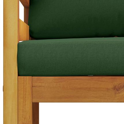 Modulær lænestol med hynder 100 % polyester Solid-Acacia