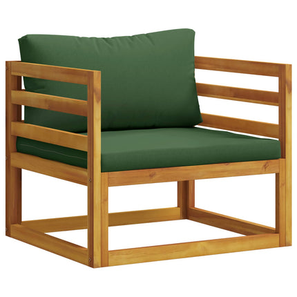 Modulær lænestol med hynder 100 % polyester Solid-Acacia