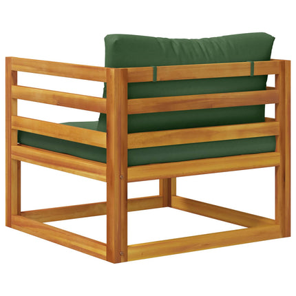Modulær lænestol med hynder 100 % polyester Solid-Acacia