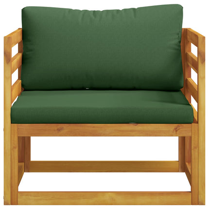 Modulær lænestol med hynder 100 % polyester Solid-Acacia