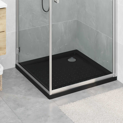 Brusebund Tray med Dots 80 x 80 x 4 cm ABS Sort