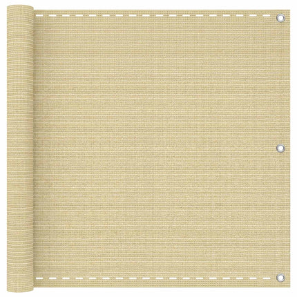 Altan Skærm Beige 90 x 700 cm HDPE og Aluminium