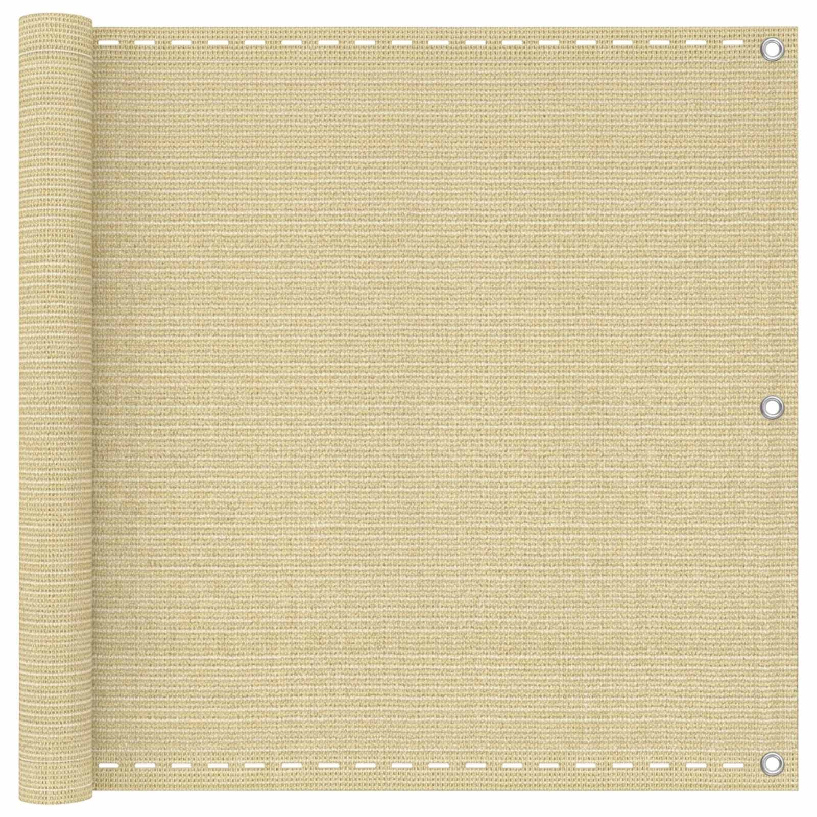 Altan Skærm Beige 90 x 700 cm HDPE og Aluminium