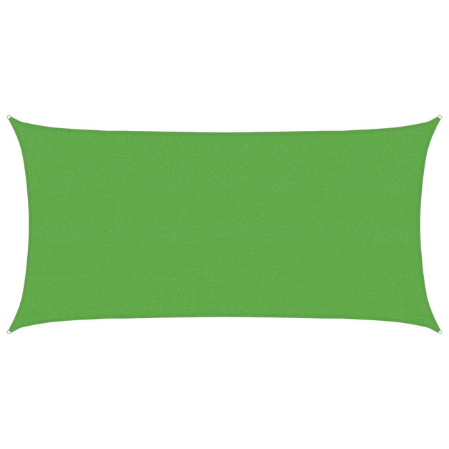 Solsejl Lys grøn 2 x 6 m HDPE