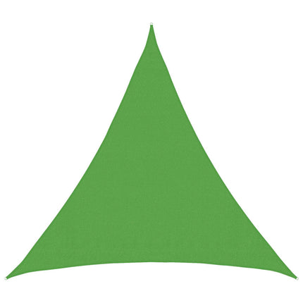 Solsejl Lys grøn 2 x 2 x 2 m HDPE