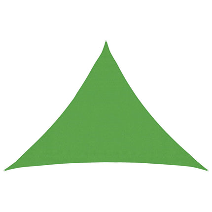 Solsejl Lys grøn 7 x 5 x 5 m HDPE
