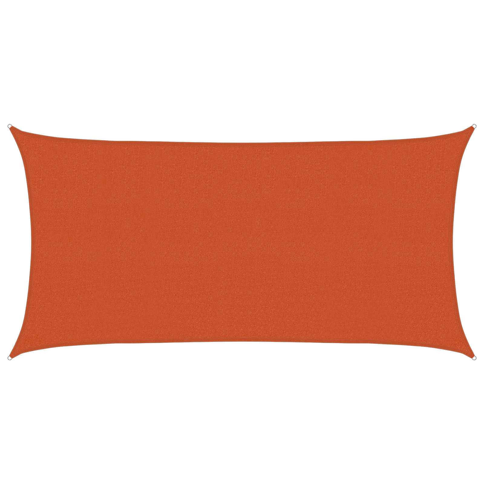 Solsejl Orange 2,5 x 6 m HDPE