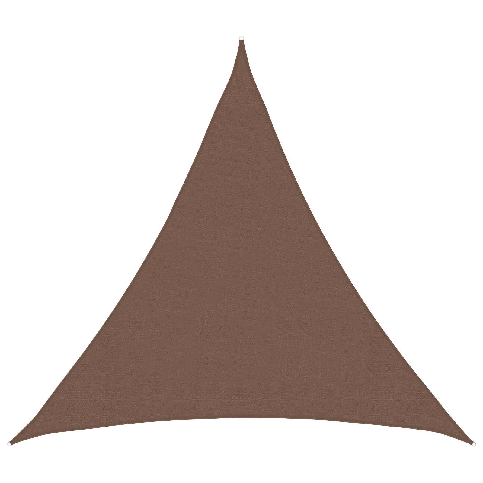 Solsejl Brun 2 x 2 x 2 m HDPE