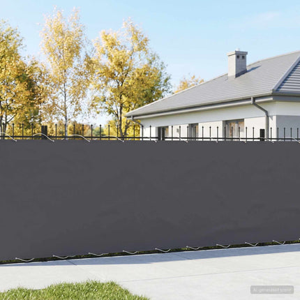 Balkon Afskærmning 180 x 300 cm Stof med PU-belægning Antracit
