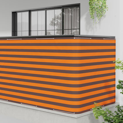 Balkon Afskærmning 150 x 500 cm Stof med PU-belægning
