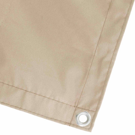 Balkon Afskærmning 180 x 600 cm Stof med PU-belægning Beige