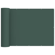 Balkon Afskærmning 200 x 800 cm Stof med PU-belægning Mørkegrøn