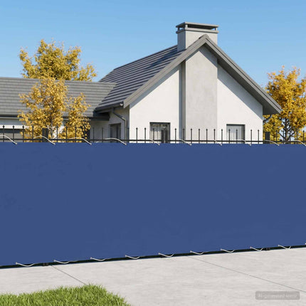 Balkon Afskærmning 150 x 1000 cm Stof med PU-belægning Blå