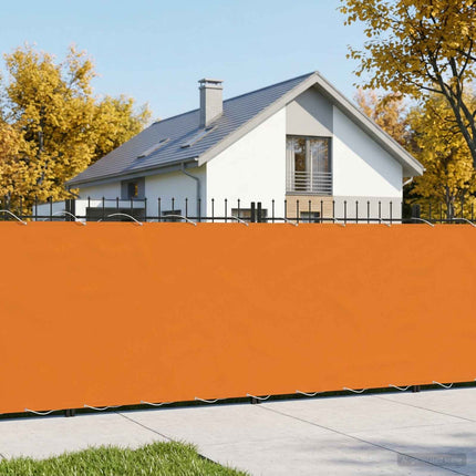 Balkon Afskærmning 150 x 200 cm Stof med PU-belægning Orange