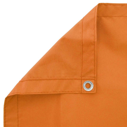 Balkon Afskærmning 180 x 600 cm Stof med PU-belægning Orange
