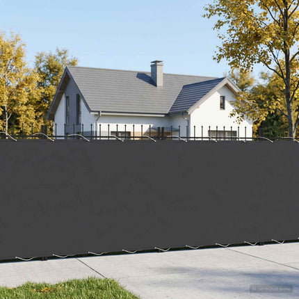 Balkon Afskærmning 1,2 x 15 m Stof med PU-belægning Sort