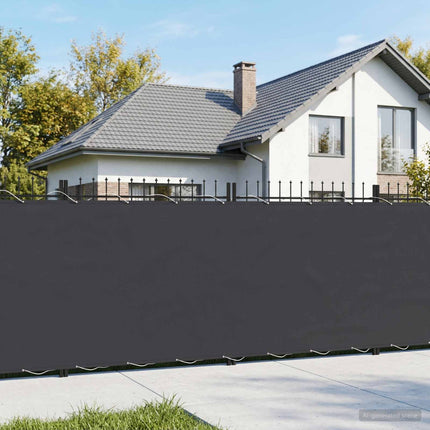 Balkon Afskærmning 1,8 x 15 m Stof med PU-belægning Sort
