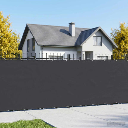 Balkon Afskærmning 1,8 x 25 m Stof med PU-belægning Sort