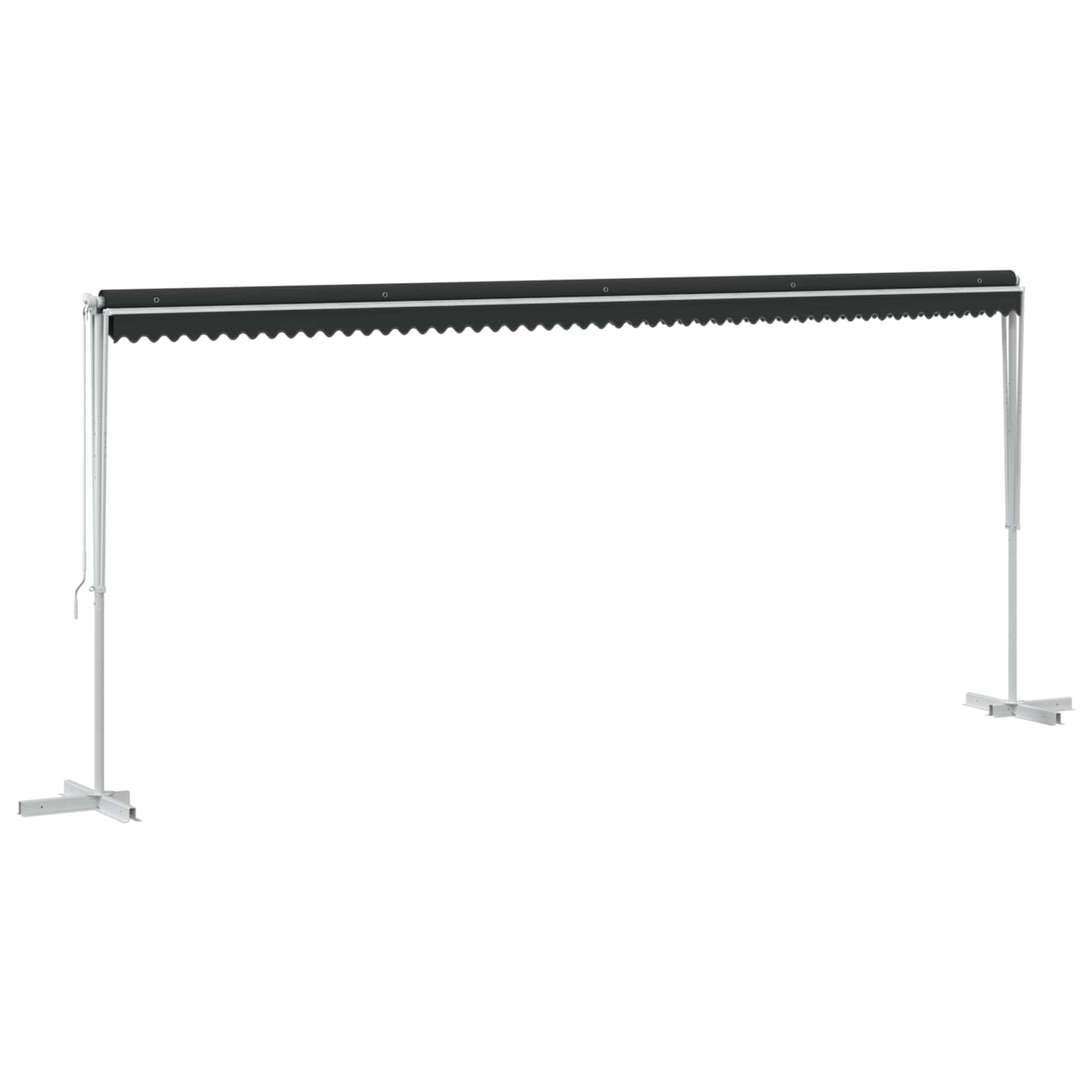 Fritstående markise Antracit 6 x 3 m Polyester
