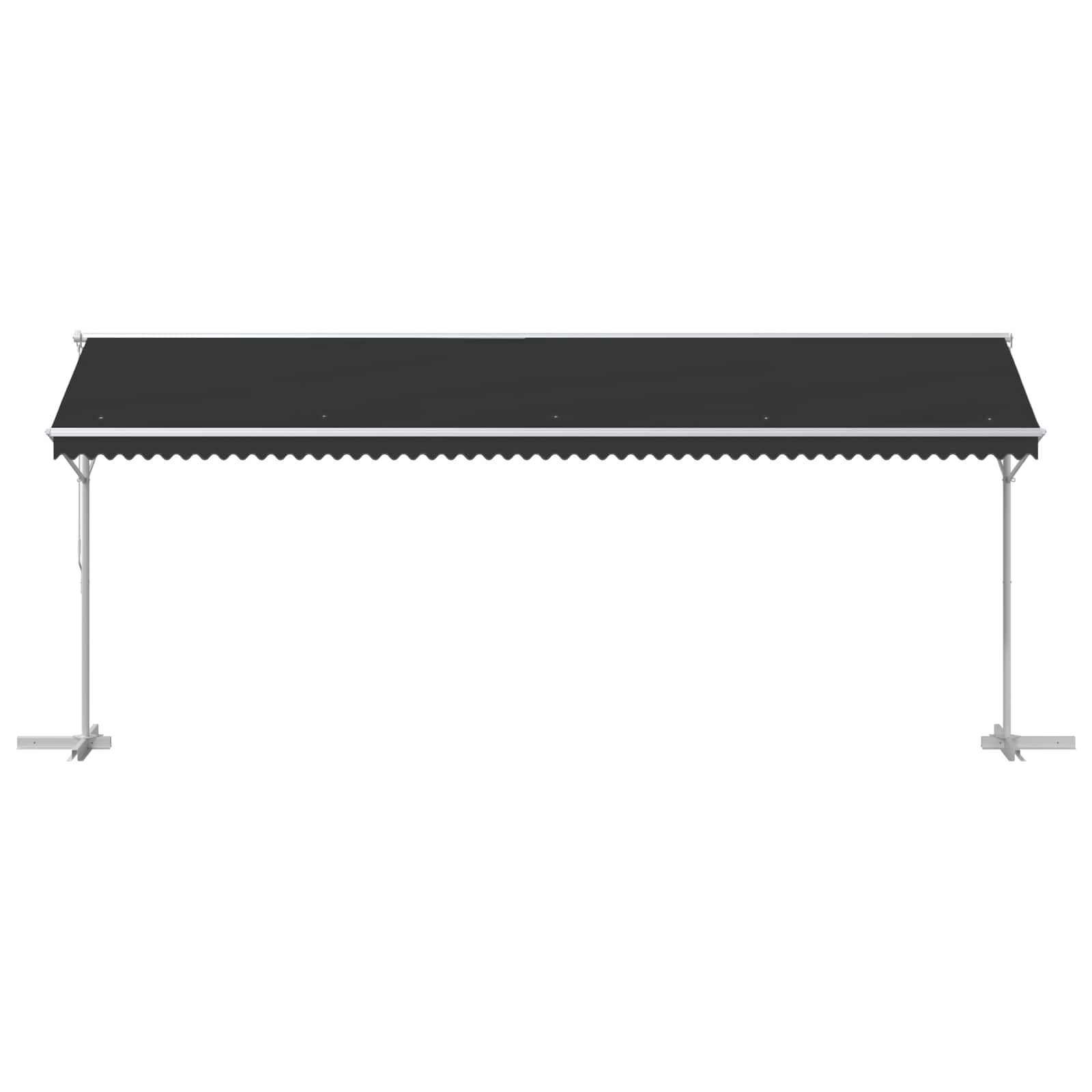 Fritstående markise Antracit 6 x 3 m Polyester