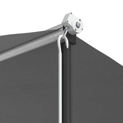 Fritstående markise 6 x 3 m Polyester Grå