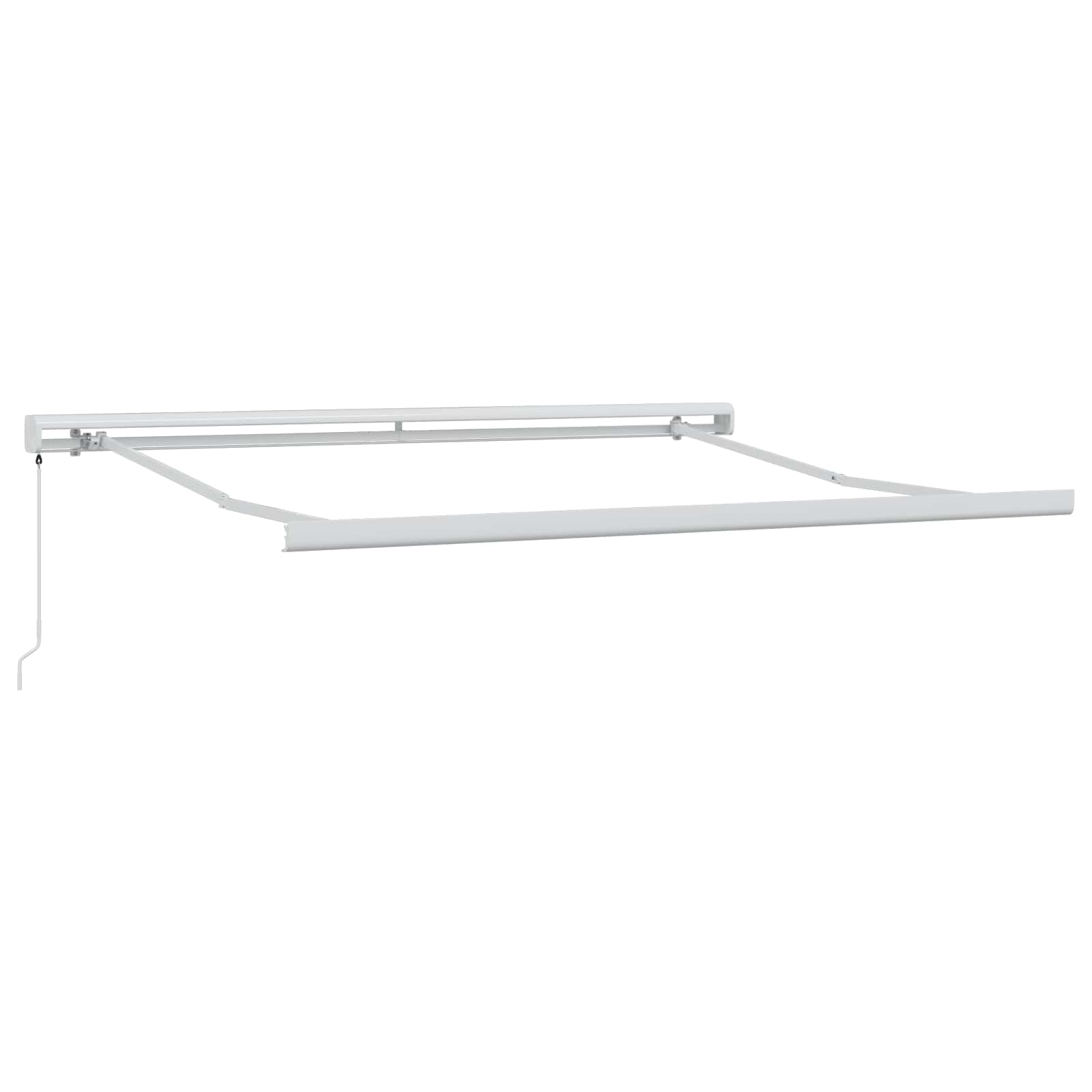 Udtrækkelig markise Lys Grå og Hvid 300 x 250 cm