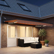 Markiseduge Sandfarvet 450 × 300 cm Polyester